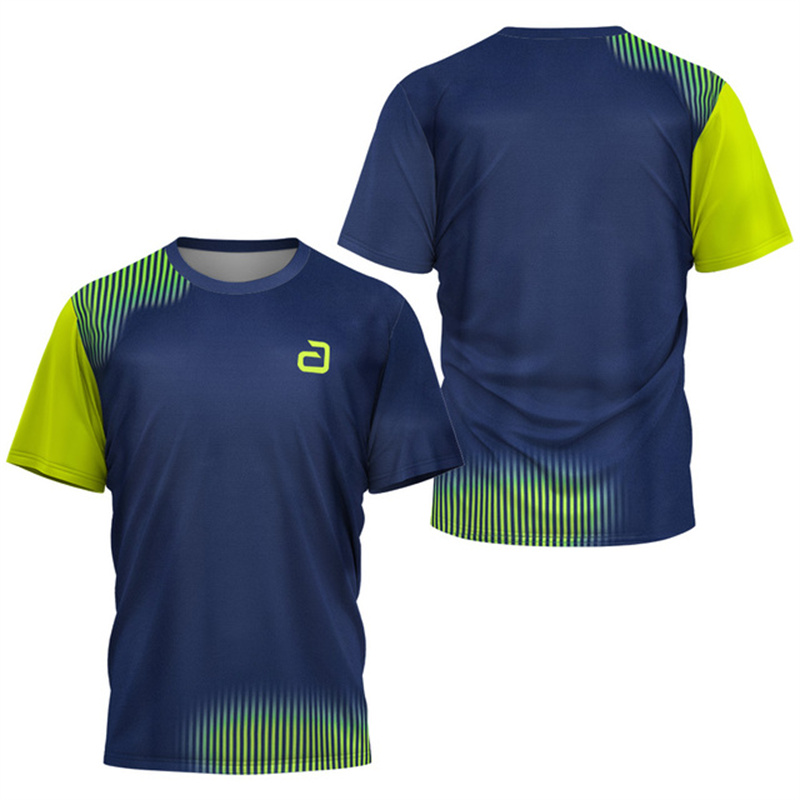 Badminton Smash - Men Table Tennis T-Shirt Undercurrent Pattern