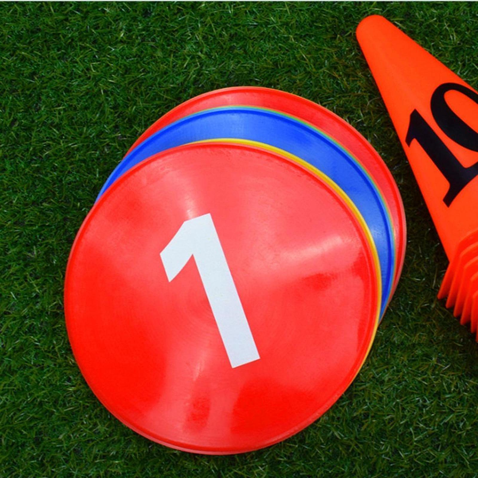 Soccer Flat Cones PVC Markers  - Court Marker Cone 评论和价格