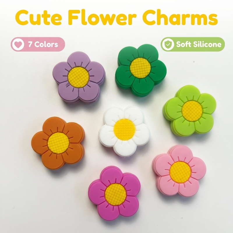 7pcs Soft Silicone Flower Tenn - Racket Vibration Dampener 评论和价格