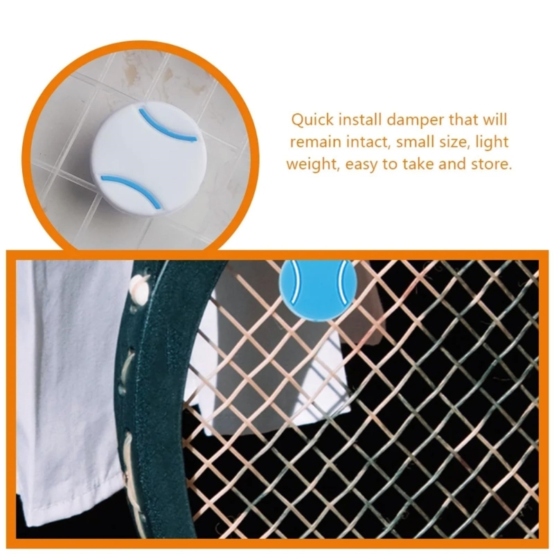 8Pcs Ball Soft Silicone Racque - Racket Vibration Dampener 评论和价格