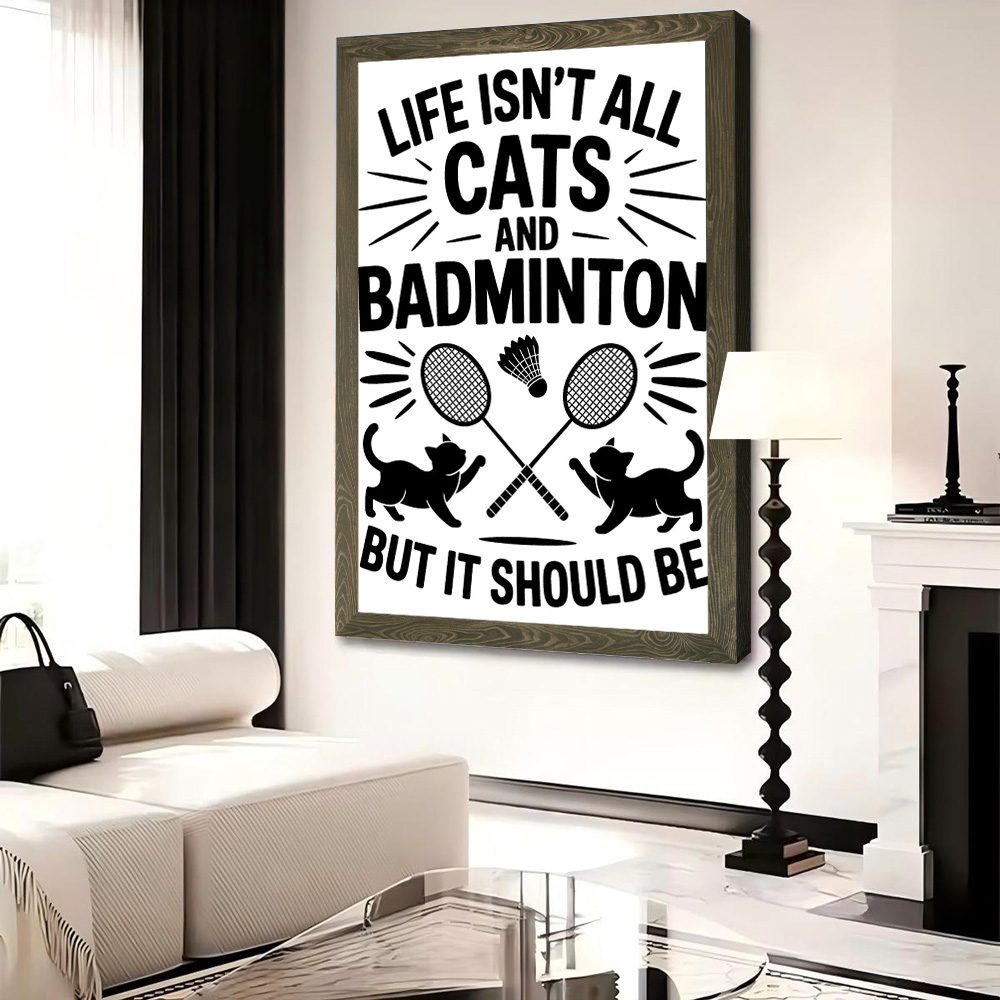 Cats and Badminton Funny Quote - Badminton Quotes Funny 评论和价格