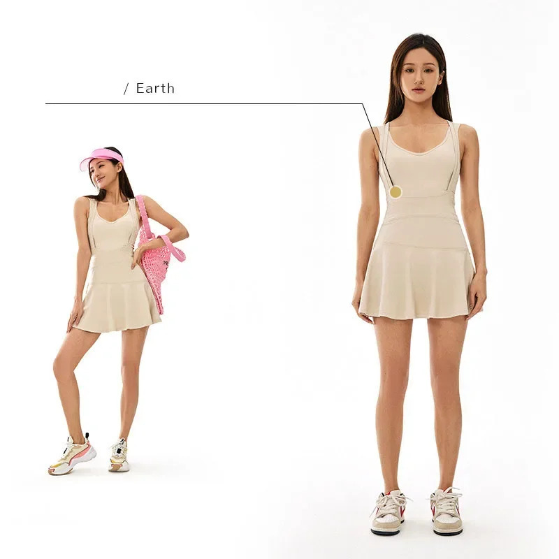 Tennis Dress Female Sleeveless - Badminton Anime 评论和价格
